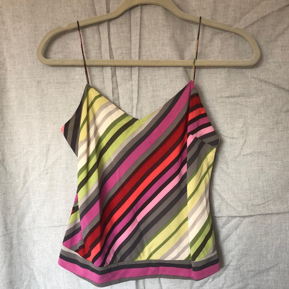 Theory silk crop top